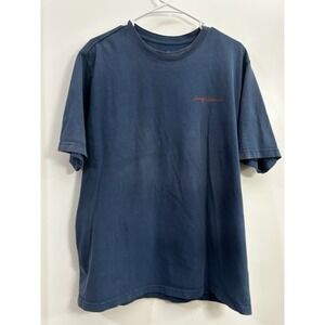 Tommy Bahama Relax Men's Black Game Of The Week‎ Graphics Casual T-shirt Large